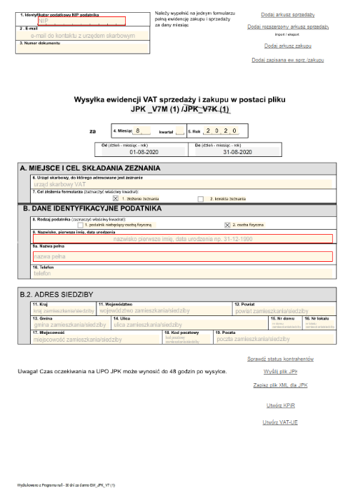 JPKomat fillup - nowy JPK_V7!